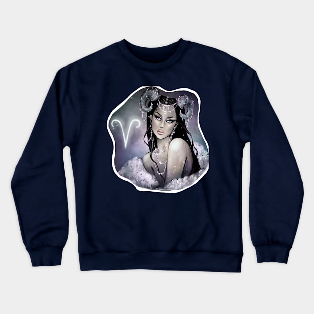 Zodiac Aries Crewneck Sweatshirt by DCart1995